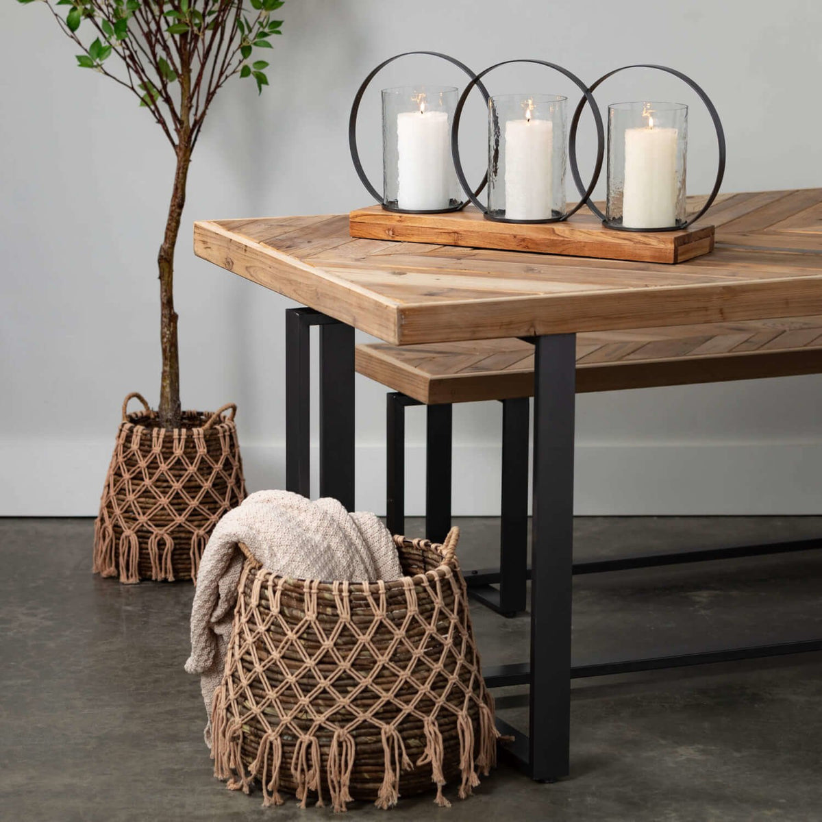 Triple Hurricane Candle Holder — alternate view 2