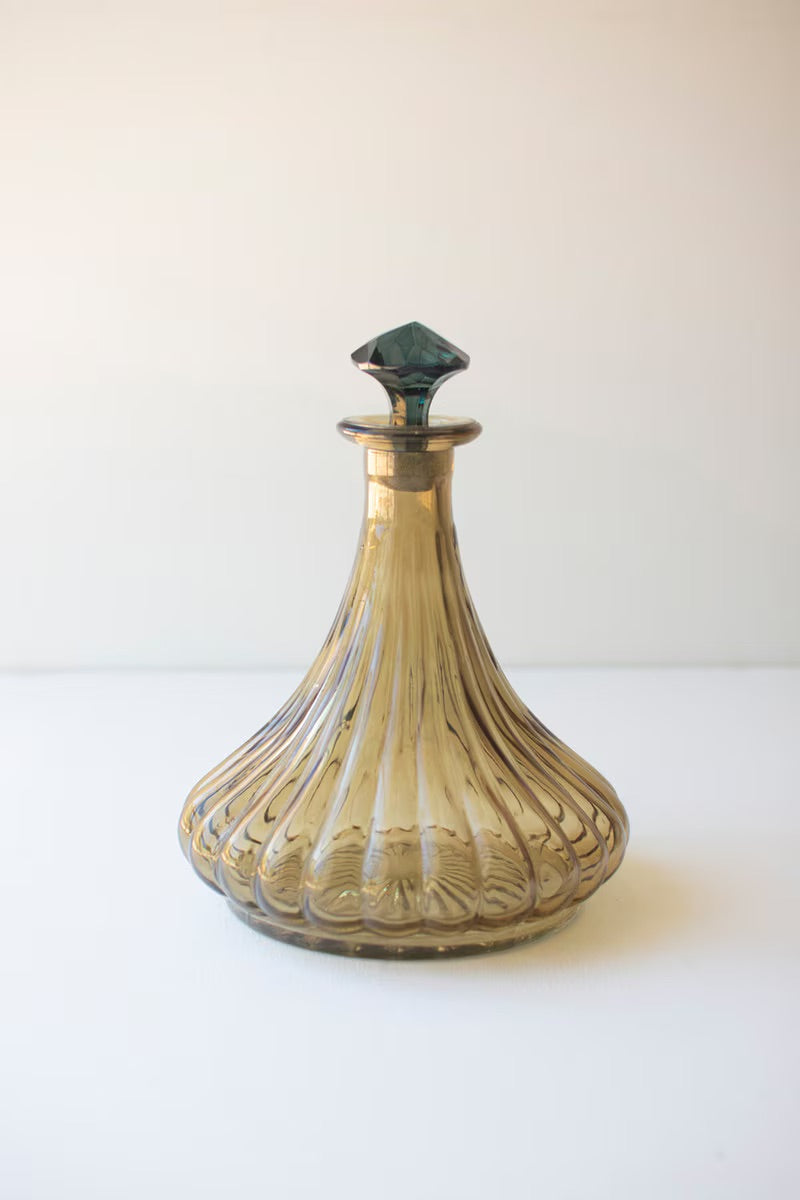 Amber Bell Decanter