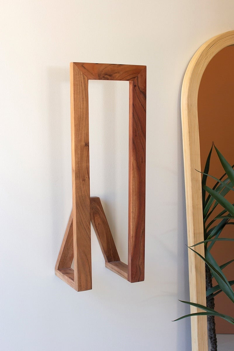 Wooden Wall Towel Rack — alternate view 2