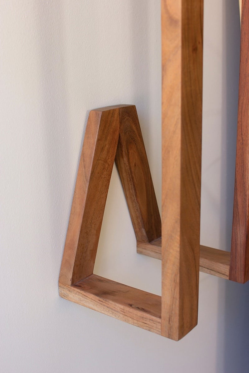 Wooden Wall Towel Rack — alternate view 3