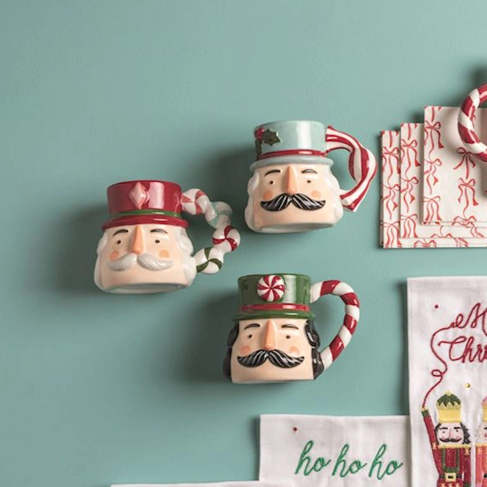 Nutcracker Candy Handle Mugs