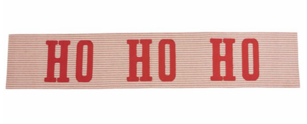 Mudpie Ho Ho Ho Table Runner