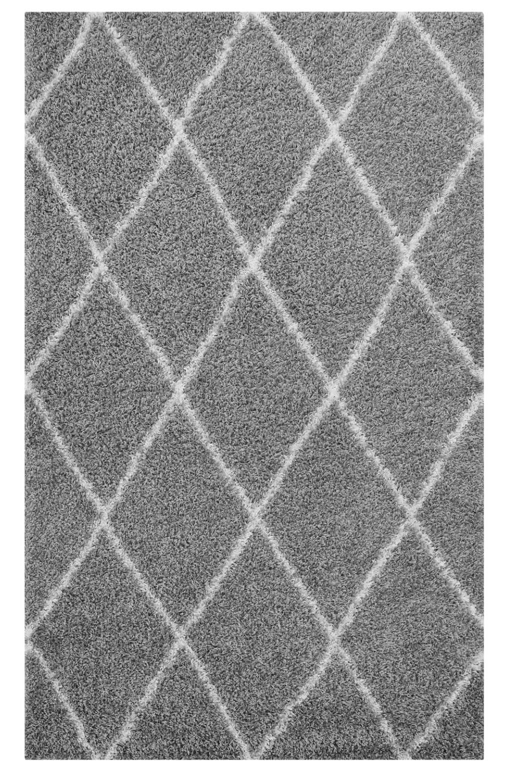 Toryn Diamond Lattice Shag Rug 5'x8'