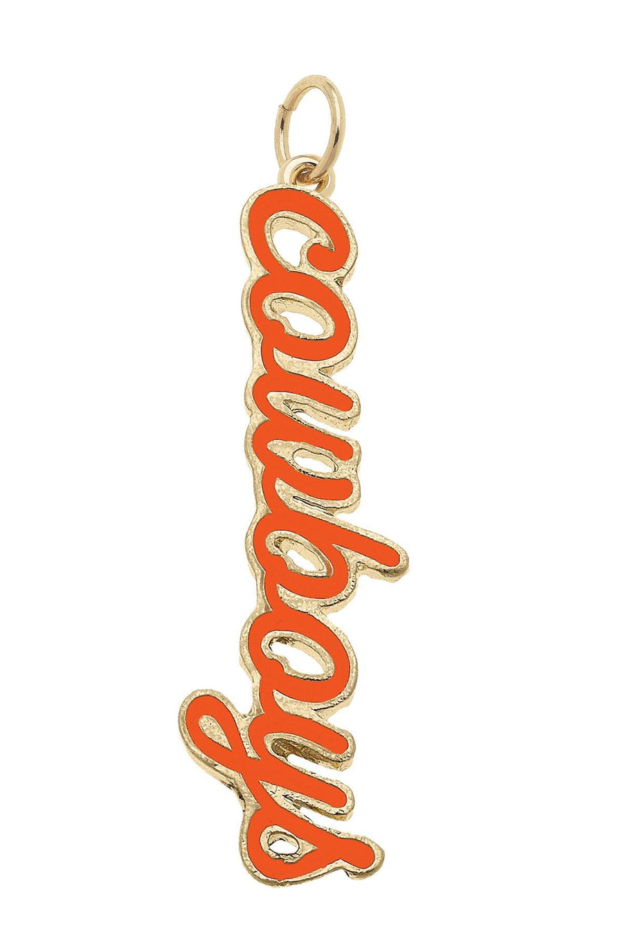 Sports Charms Cowboys Enamel Script