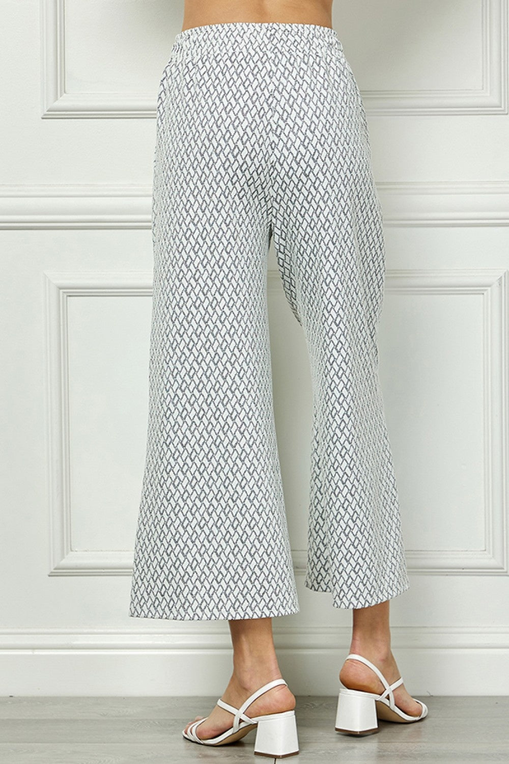 Metallic Jacquard Cropped Pants — alternate view 3