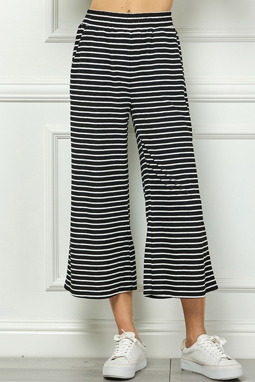 Stripe Knit Cropped Pants — alternate view 2
