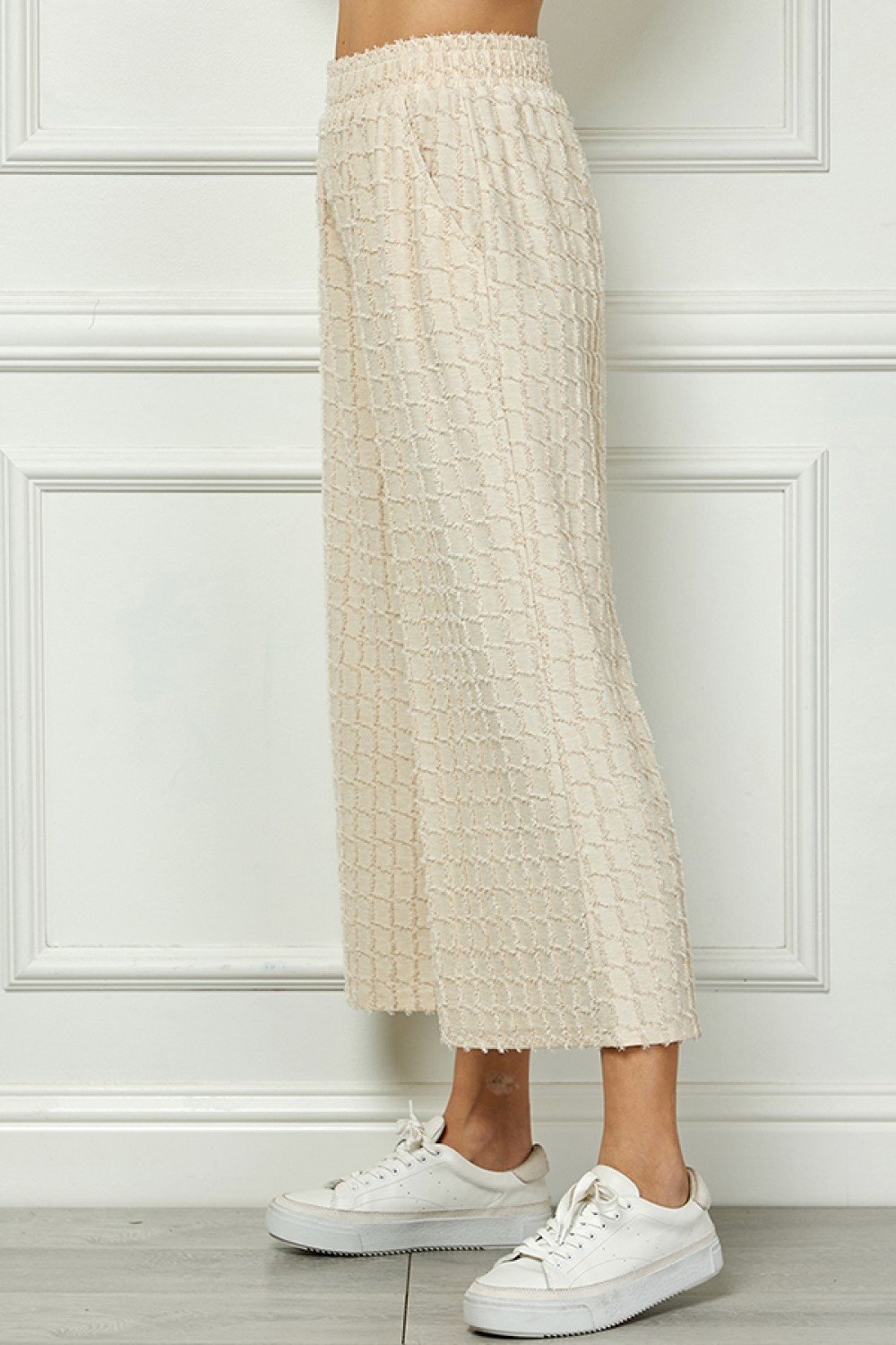 Glitter Textured Detail Cropped Pants — alternate view 6