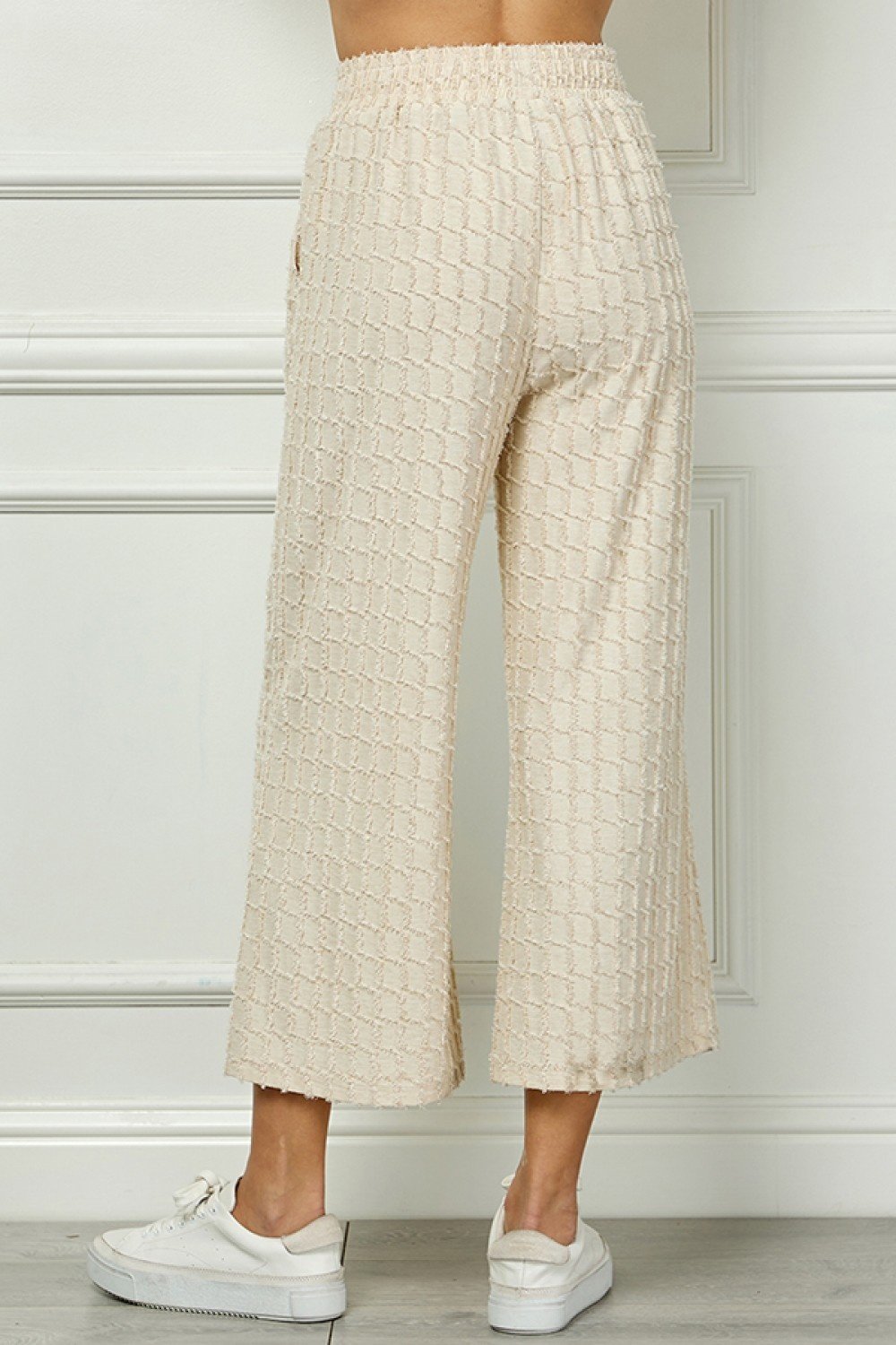 Glitter Textured Detail Cropped Pants — alternate view 8