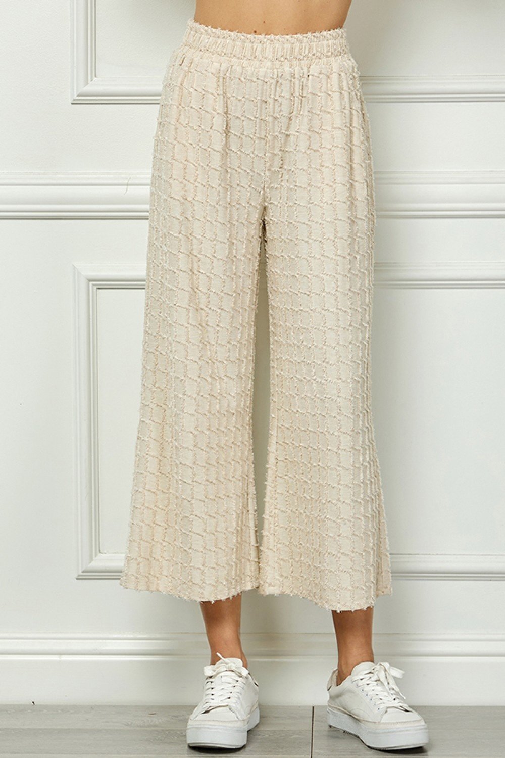 Glitter Textured Detail Cropped Pants — alternate view 4