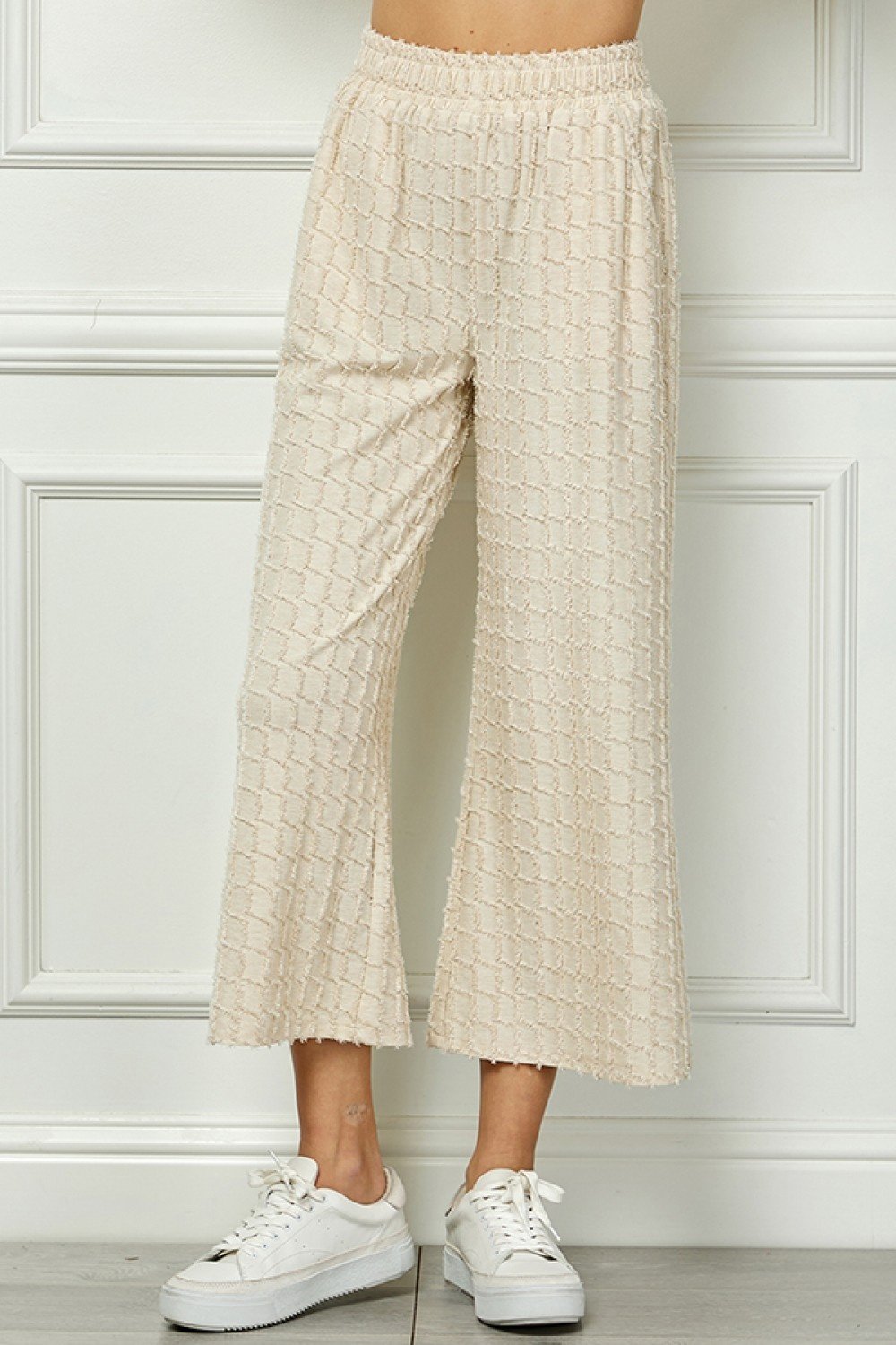 Glitter Textured Detail Cropped Pants — alternate view 5