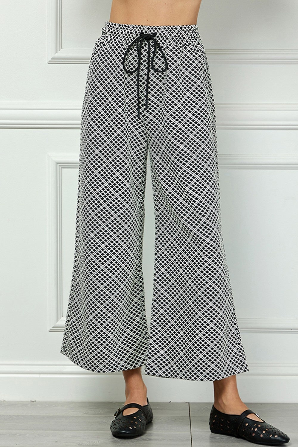 Cropped Wide Texture Pants — alternate view 2