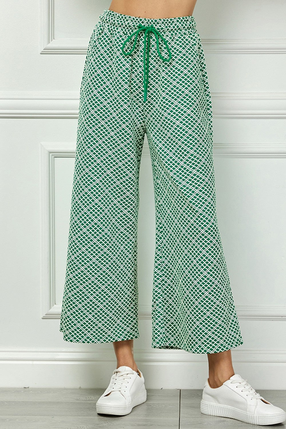 Cropped Wide Texture Pants — alternate view 5