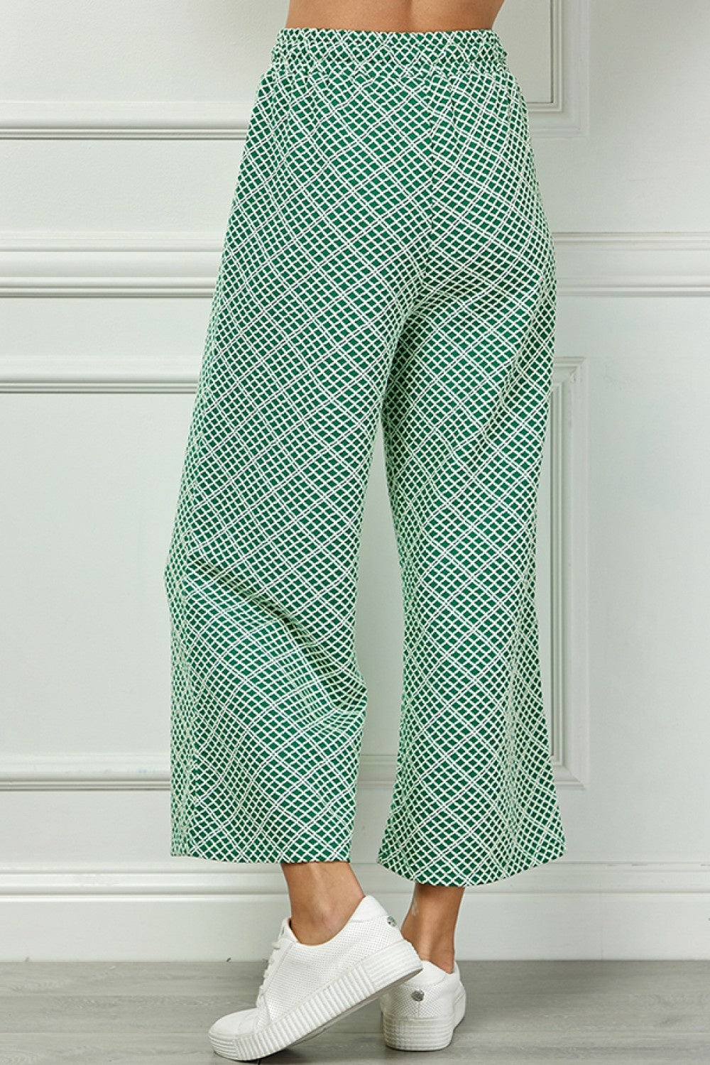 Cropped Wide Texture Pants — alternate view 3