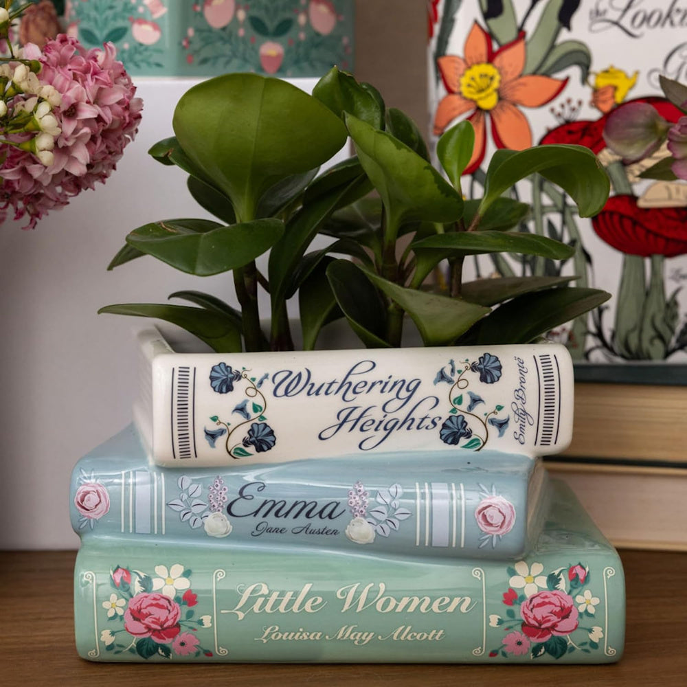 Pastel Classics Stacked Books Planter