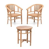 Teak  Manhattan Outdoor Furniture Set — alternate view 6