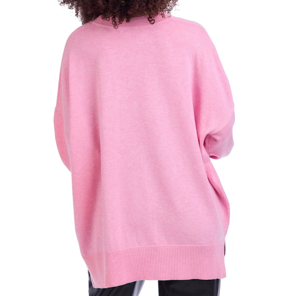 Pink Holiday Sparkle Sweater — alternate view 3
