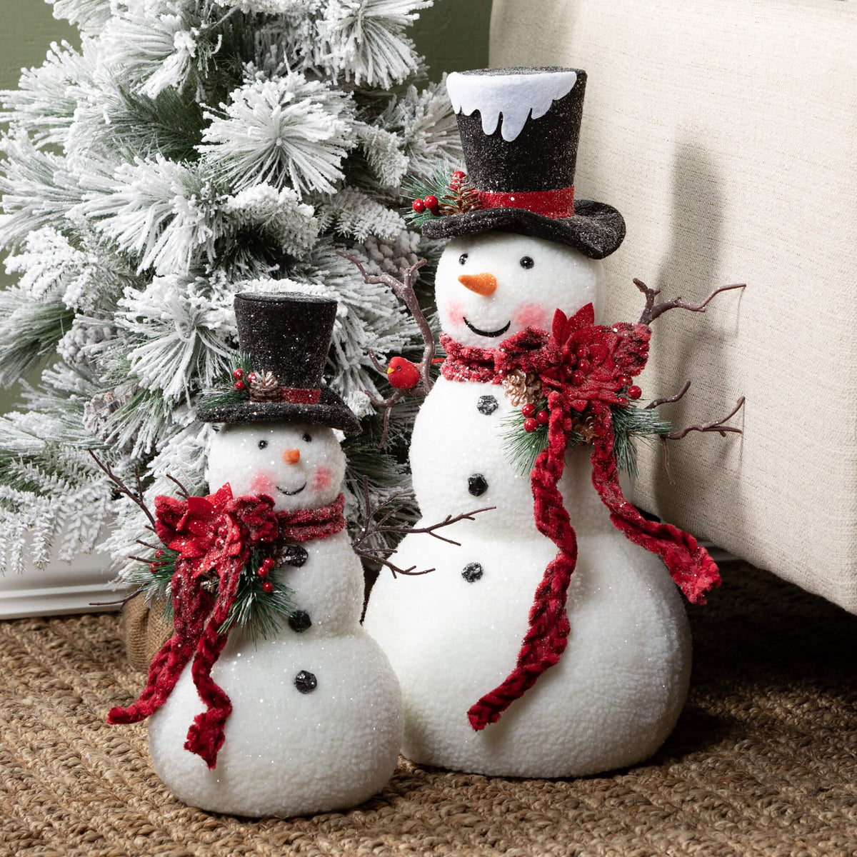Tall Snowman Figure- Large — alternate view 3