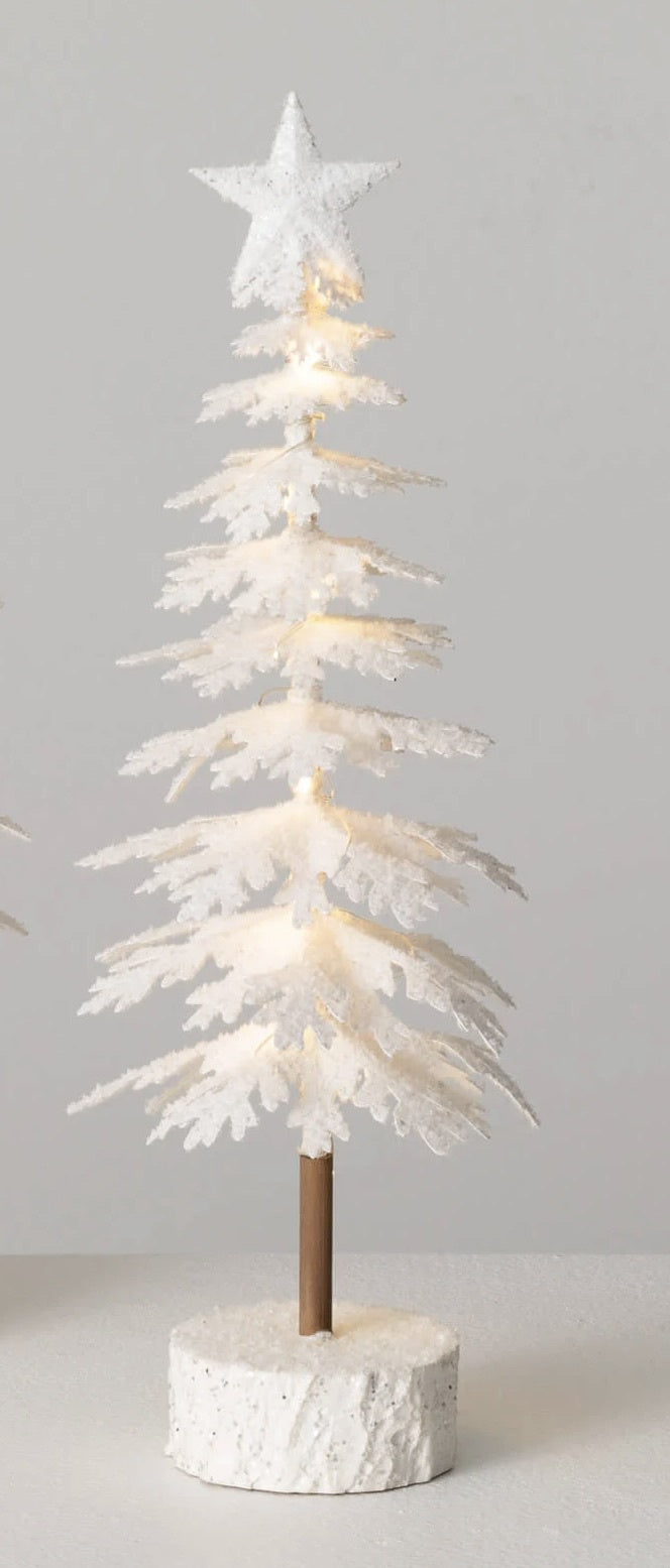 Flocked Led Tabletop Tree — alternate view 2