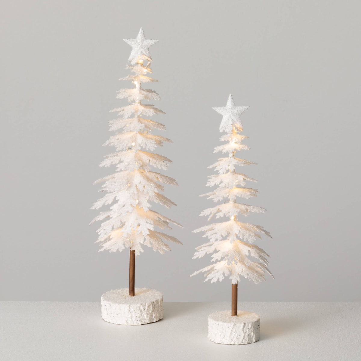 Flocked Led Tabletop Tree — alternate view 3