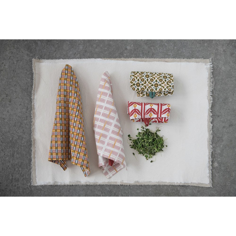 Cotton Printed Tea Towel, Multi Color — alternate view 2