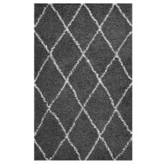 Toryn Diamond Lattice Shag Rug 5'x8' — alternate view 2