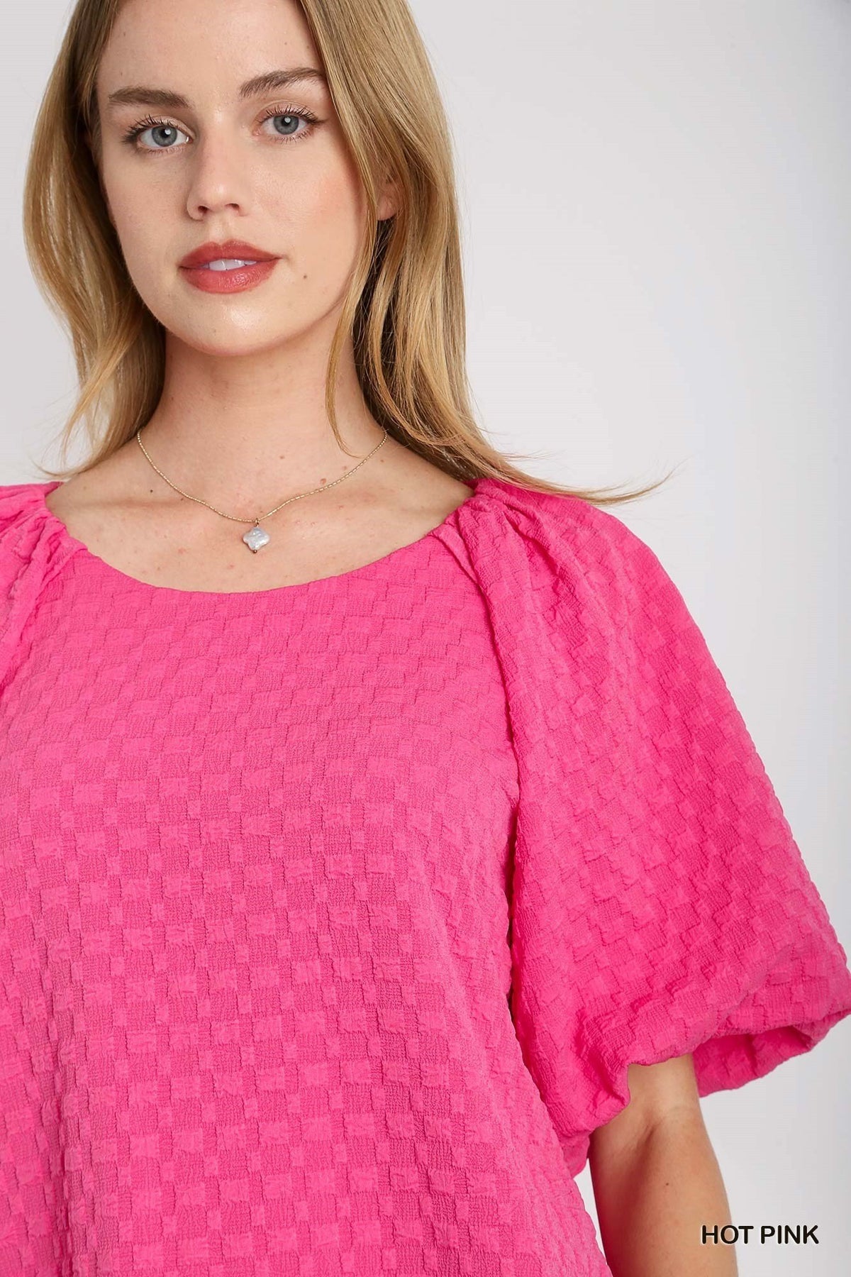 Jacquard Round Neck Top — alternate view 2