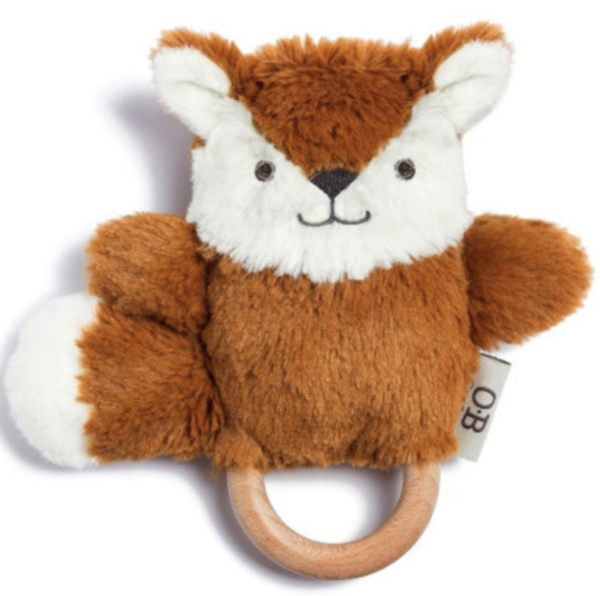 Fox Wooden Baby Teether