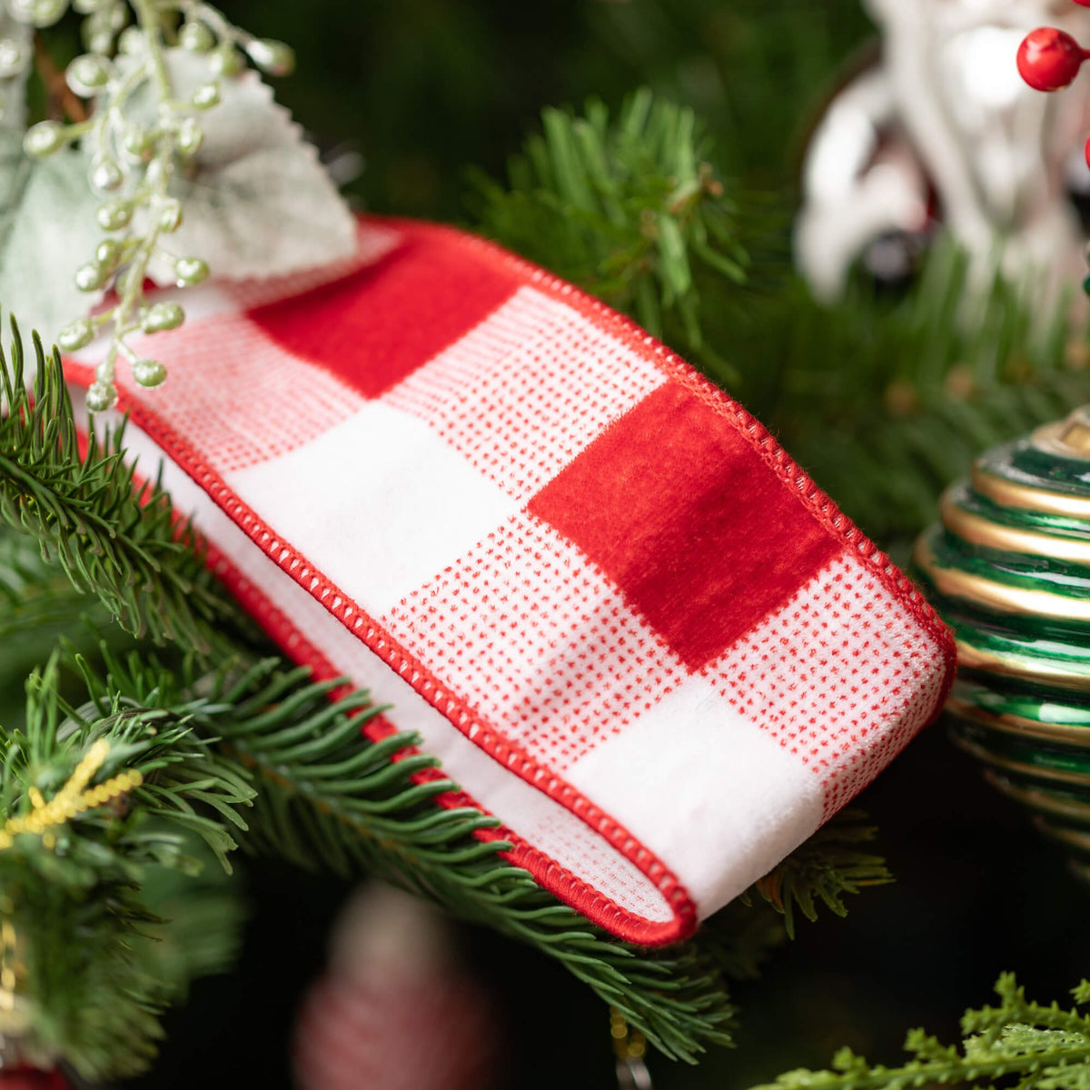 Classic Red & White Ribbon