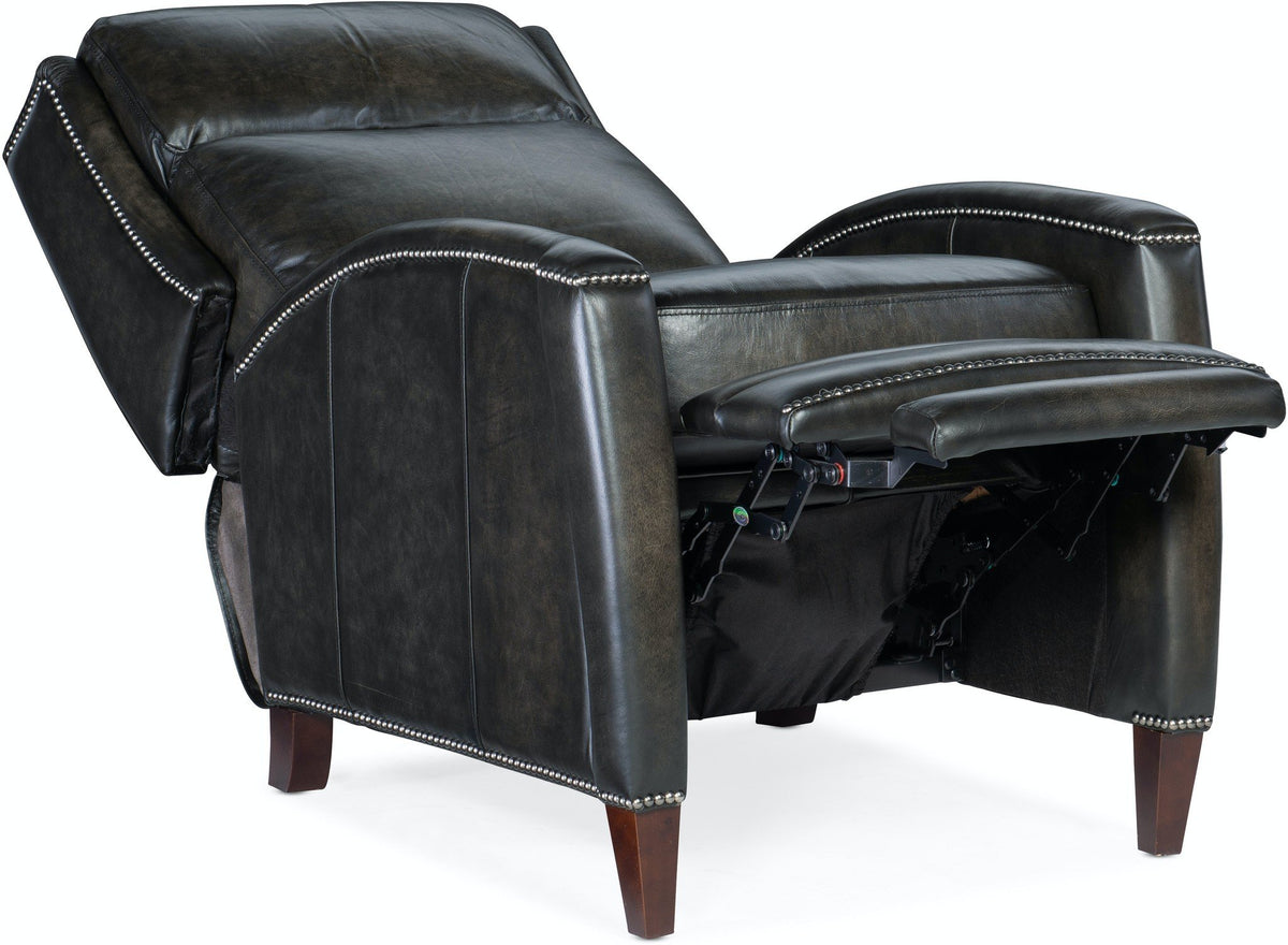 Declan Push Back Recliner-Gunmetal — alternate view 4
