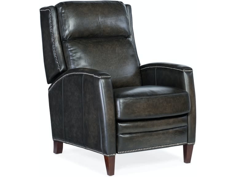 Declan Push Back Recliner-Gunmetal — alternate view 2