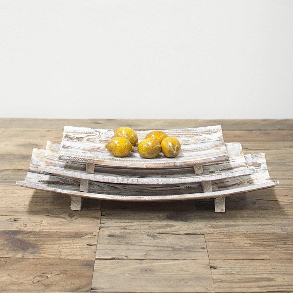 Rectangle Curved Wooden Bowls — alternate view 4