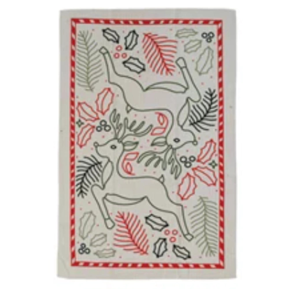 Recycled Microfibre Tea Towels with Holiday Pattern — alternate view 2