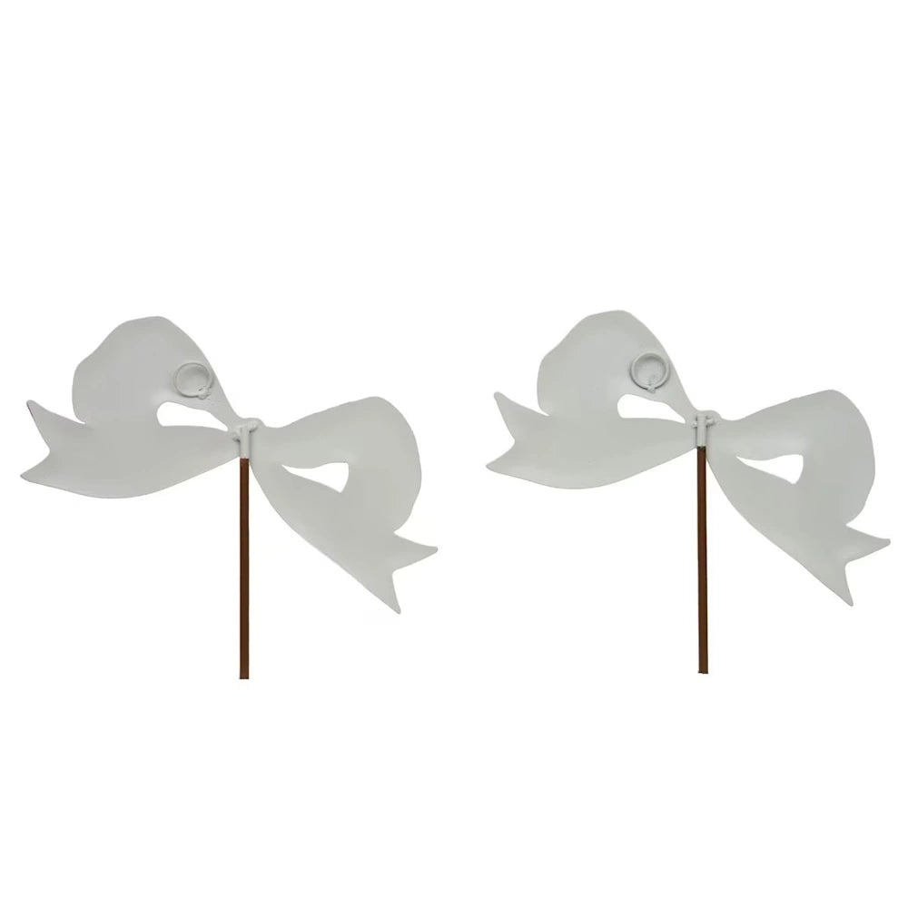 Set of 2 Red & Green Bows — alternate view 3