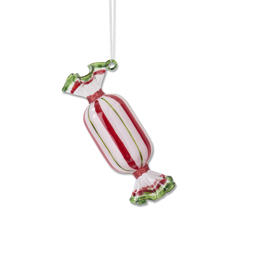 Red & Green Glass Candy Ornaments — alternate view 3