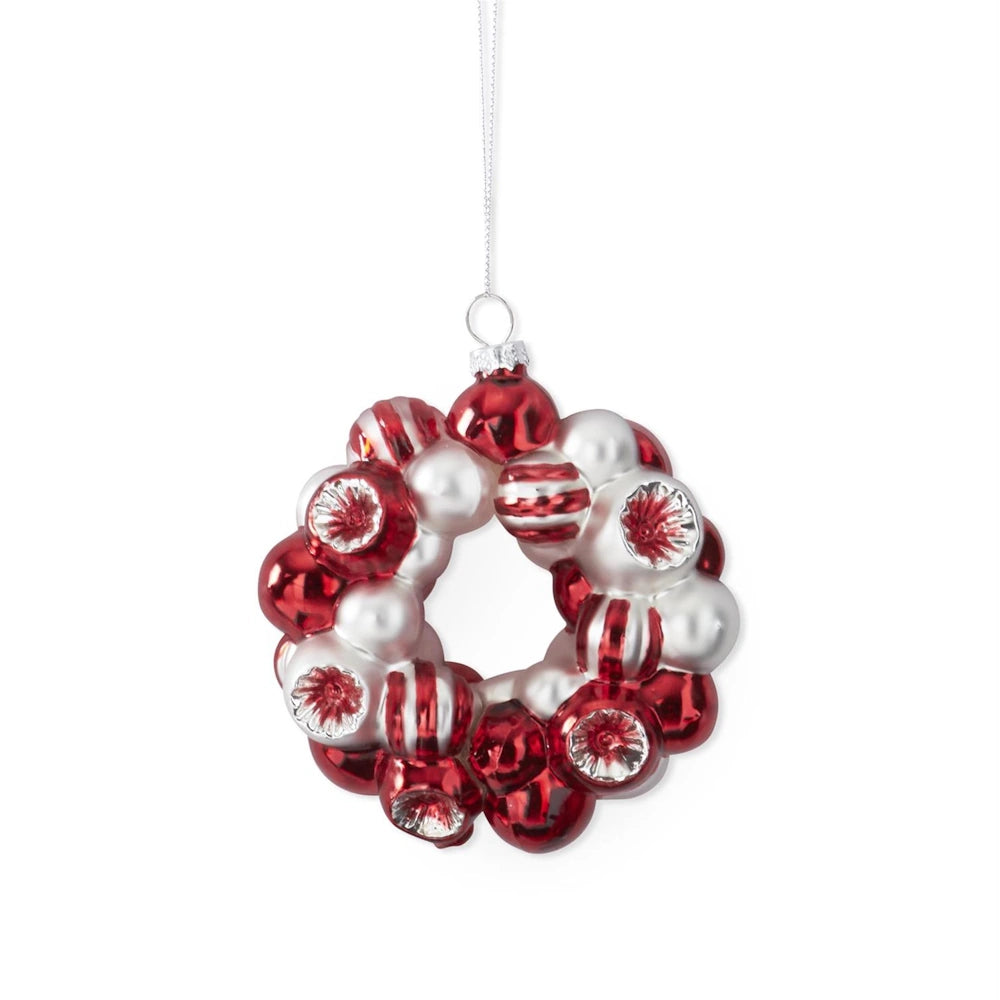 Red, Silver & Green Glass Ornaments — alternate view 3