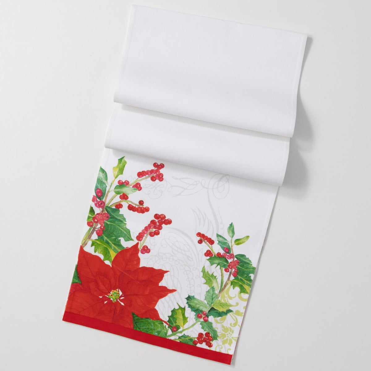 Poinsettia Table Runner — alternate view 2