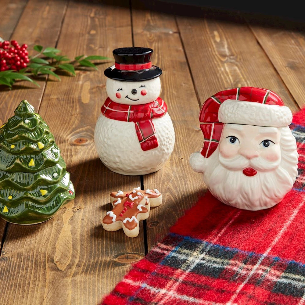 Santa Mini Christmas Cookie Jar