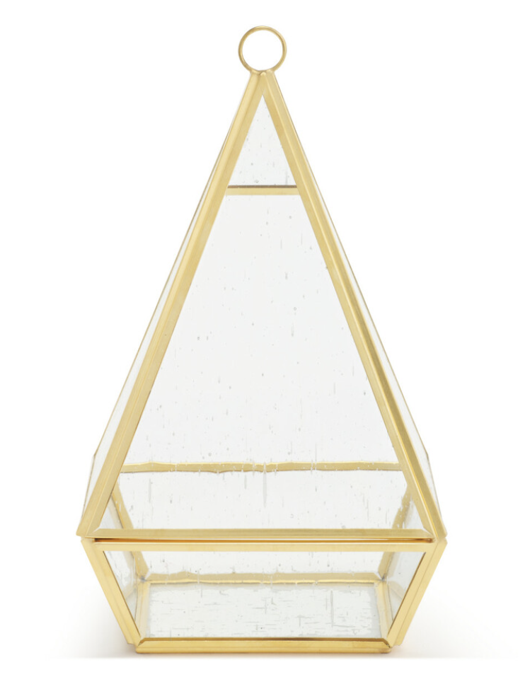 Conservatory Frosted Brass Hanging Decor — alternate view 2