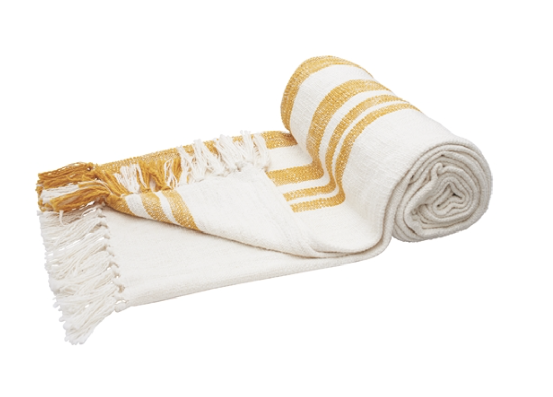 Ochre Morgan Throw — alternate view 2