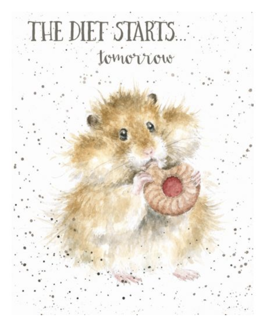 The Diet Starts Tomorrow Card — alternate view 2