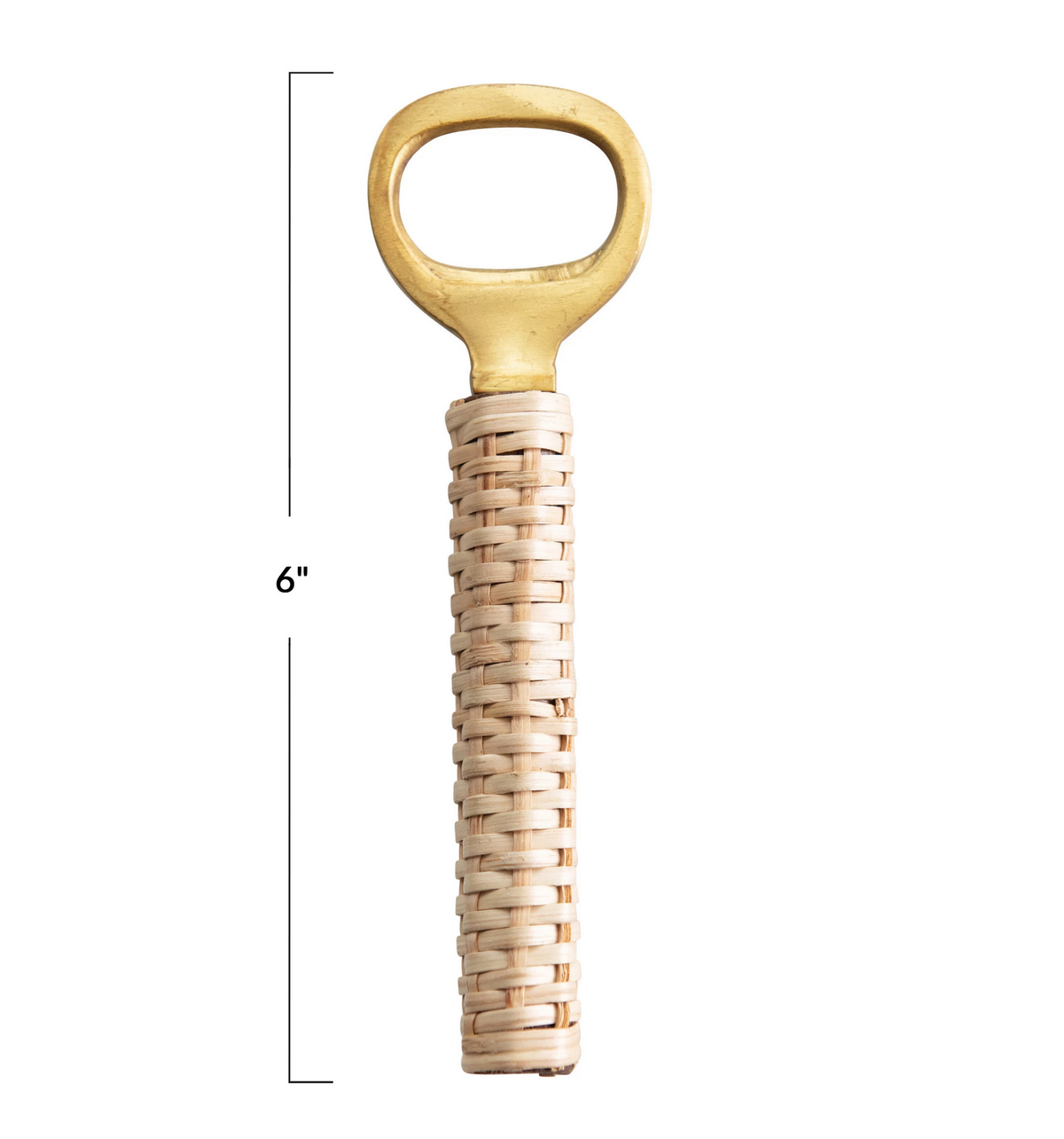 Bottle Opener with Bamboo Wrapped Handle — alternate view 2