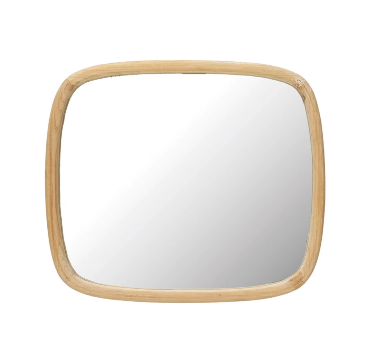 Fir Wood Framed Wall Mirror