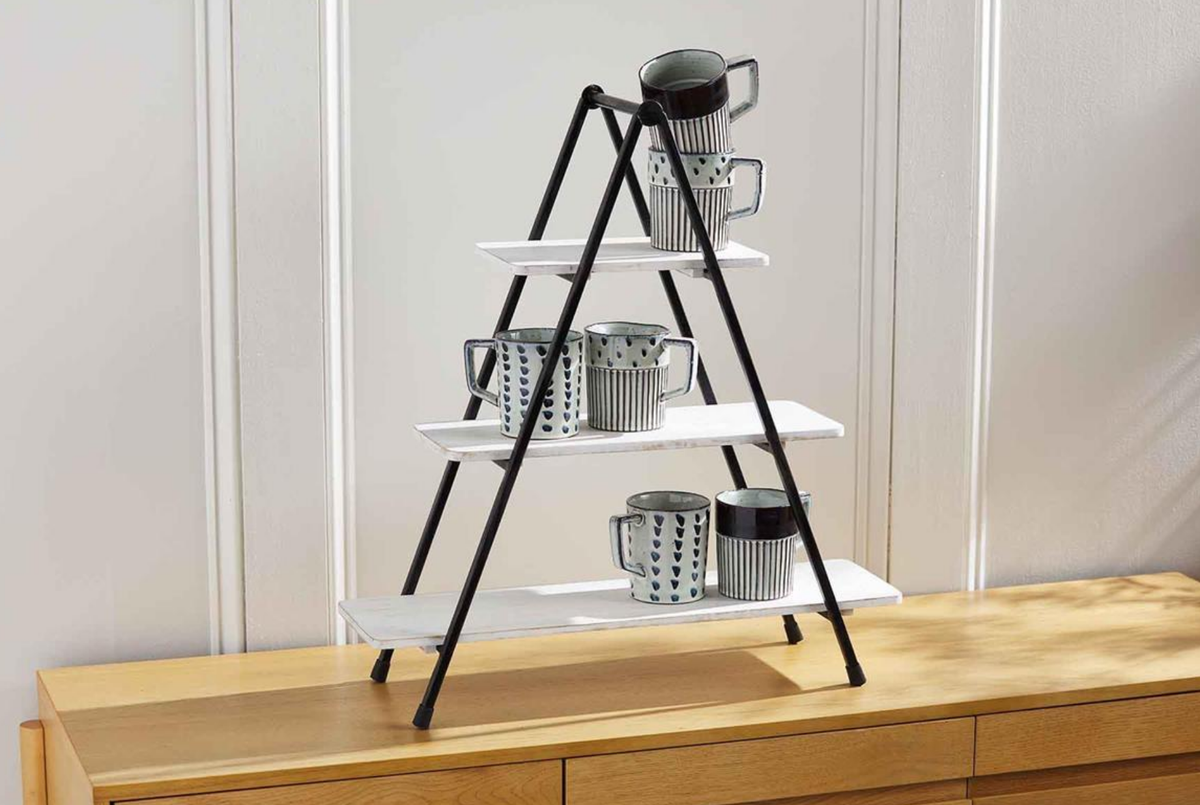 White 3-Tier Server — alternate view 2
