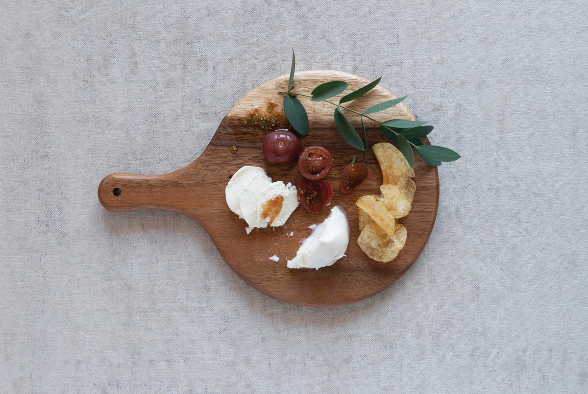 Suar Wood Cheese/Cutting Board with Handle — alternate view 2