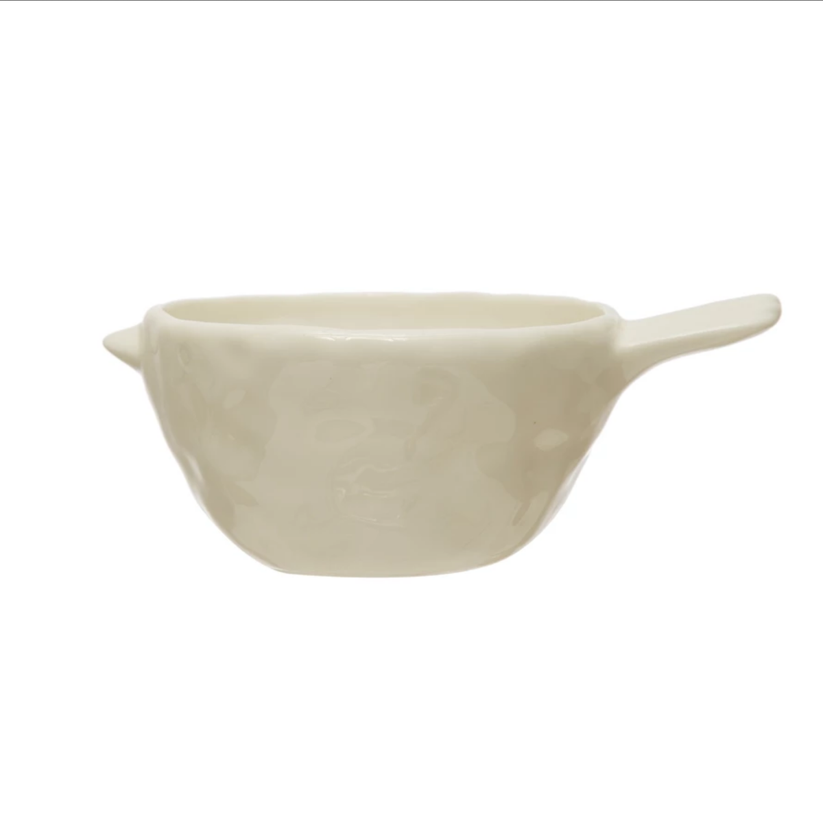 Stoneware Bird Shaped Bowl, White