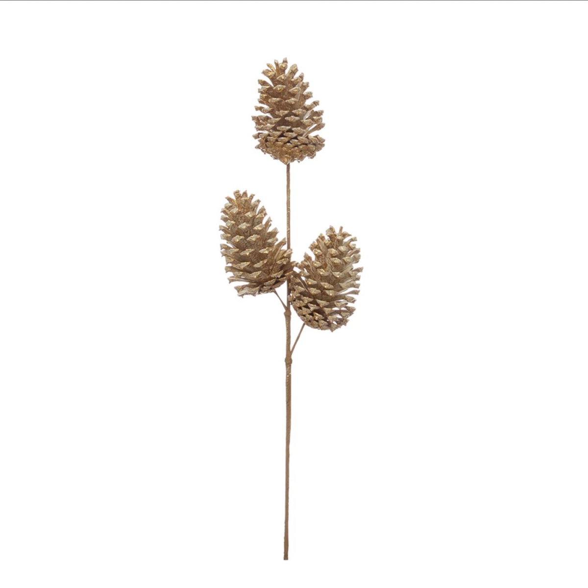 Pinecone Pick, Cream and Gold Finish — alternate view 2