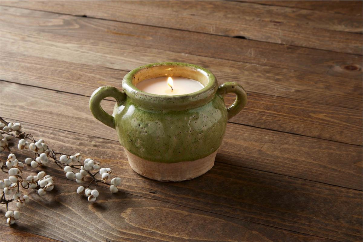 Green Pot Candle — alternate view 2