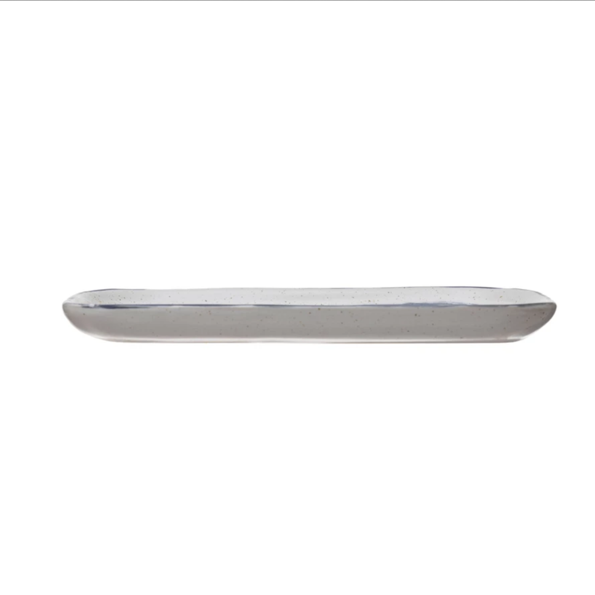 Stoneware Plate w/ Debossed Pattern — alternate view 2