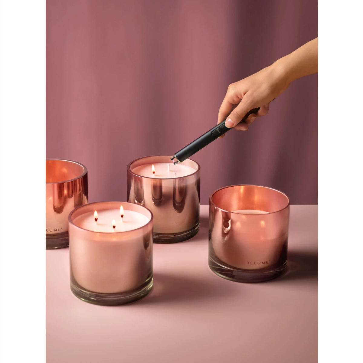 Coconut Milk Mango Statement Glass Candle — alternate view 2