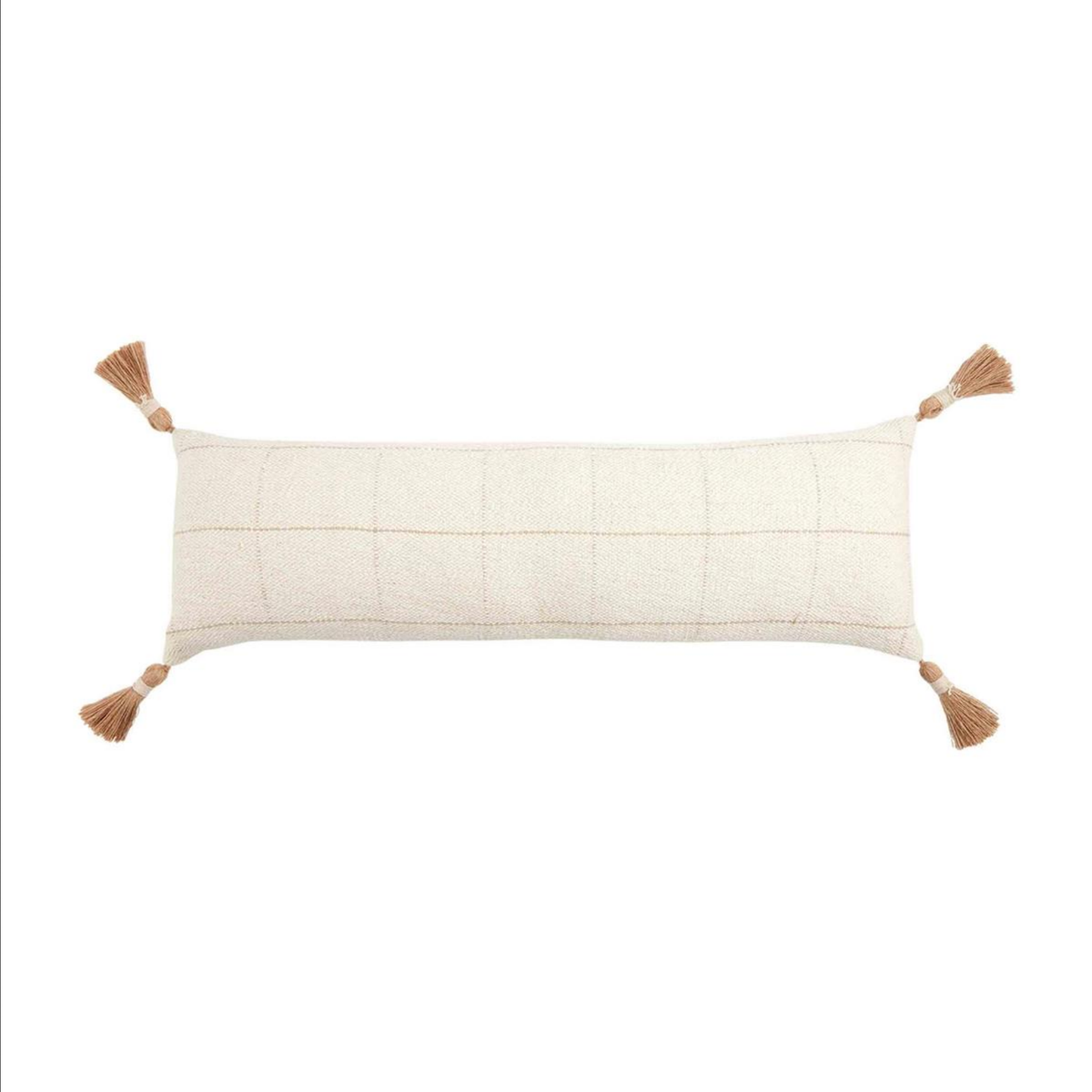 Long Woven Check Pillow — alternate view 4